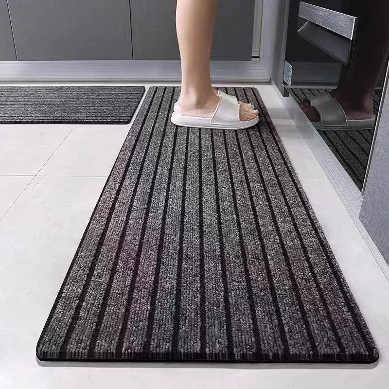 outdoor door mat large area seven stripes tpe carpet household kitchen bathroom commercial hotel foot mat non-slip Application Scenario