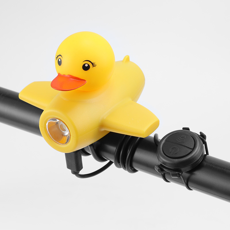 Bicycle lights, night ride, children's windbreak duck, duckling horn, yellow duck, super loud bell, mountain bike, strong light, headlight Item Picture