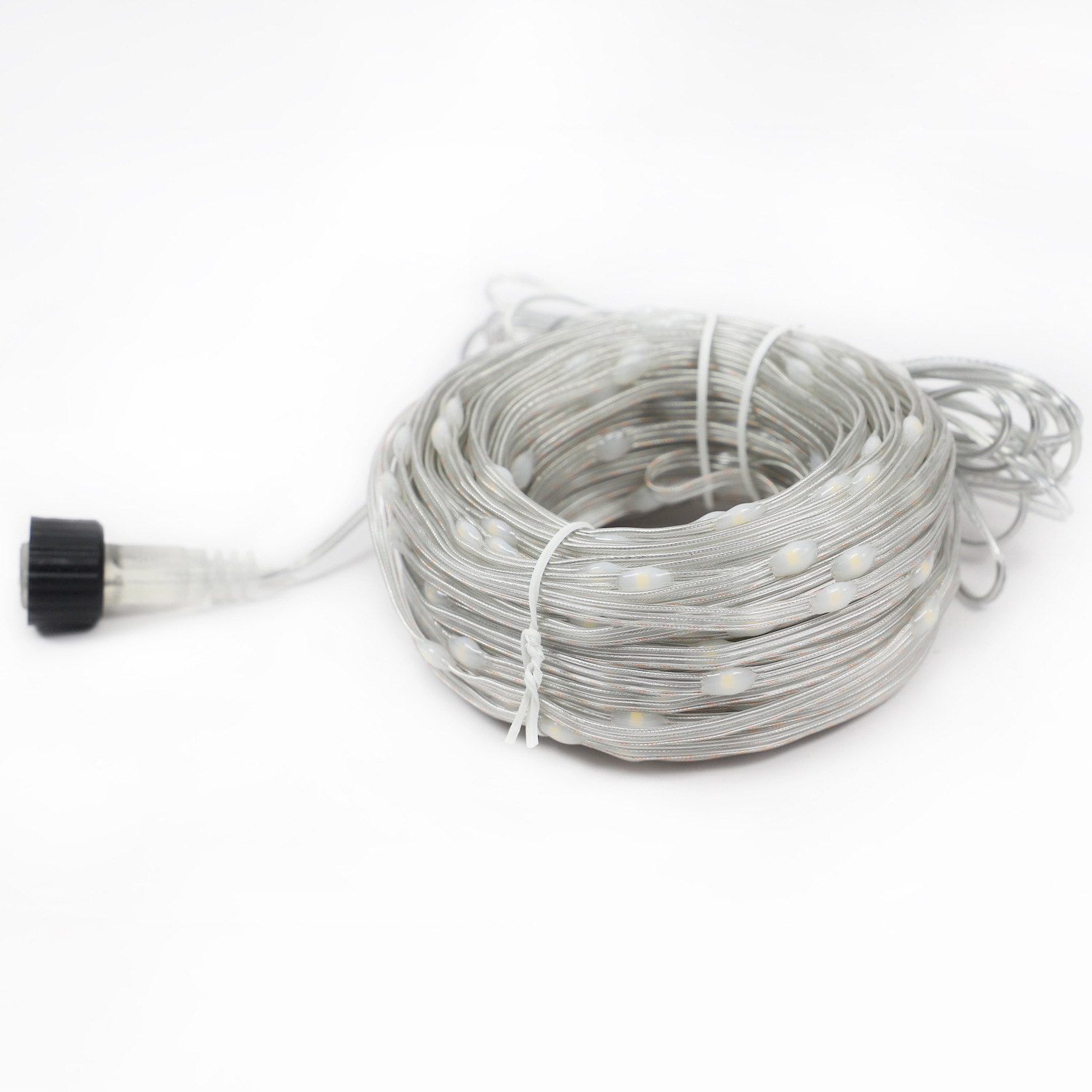 camping atmosphere lighting chain led rubber-covered wire light outdoor waterproof low voltage tree light outdoor decoration flashing light starry sky string Item Picture