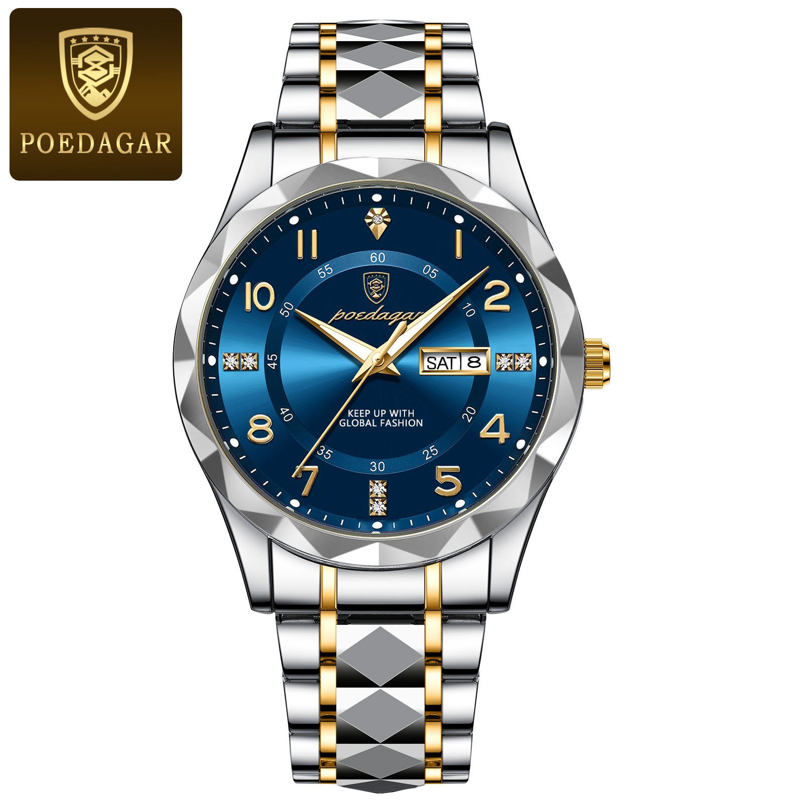 swiss brand new men's watch luxury waterproof luminous quartz watch live foreign trade popular style one piece dropshipping Item Picture
