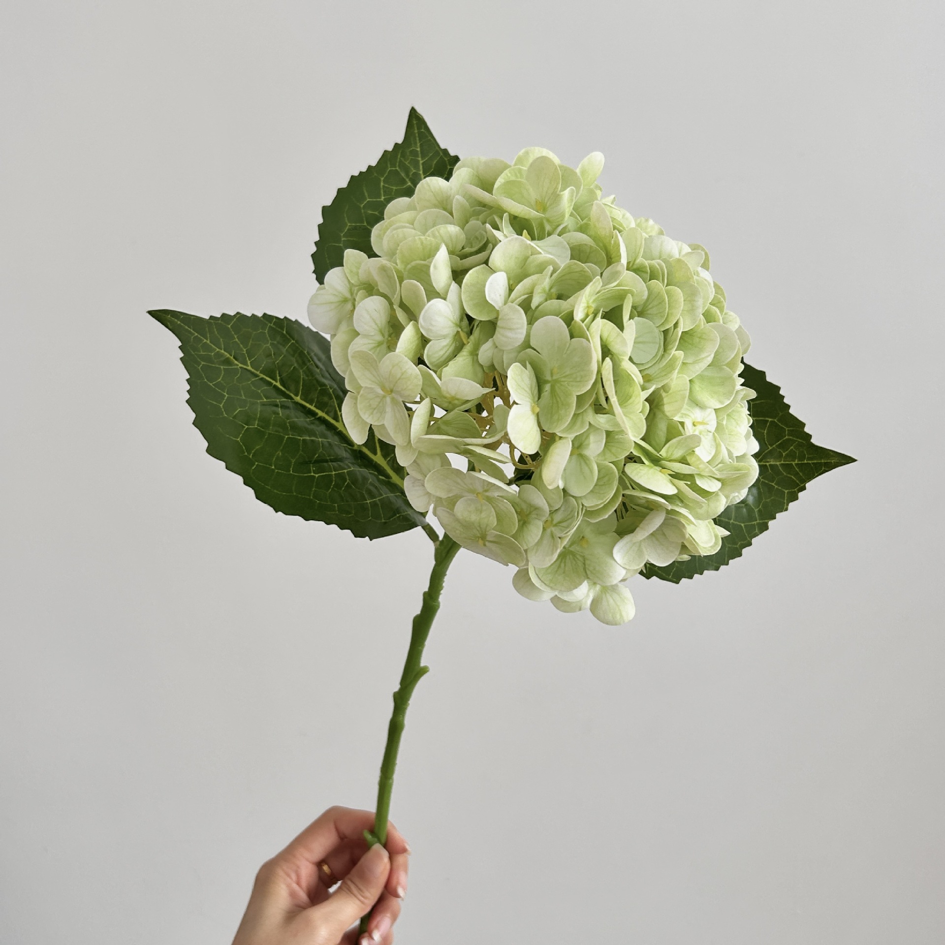 3d moist feeling big hydrangea artificial flower 176 pieces hotel decorative floral wedding decoration fake flower film hydrangea details Picture