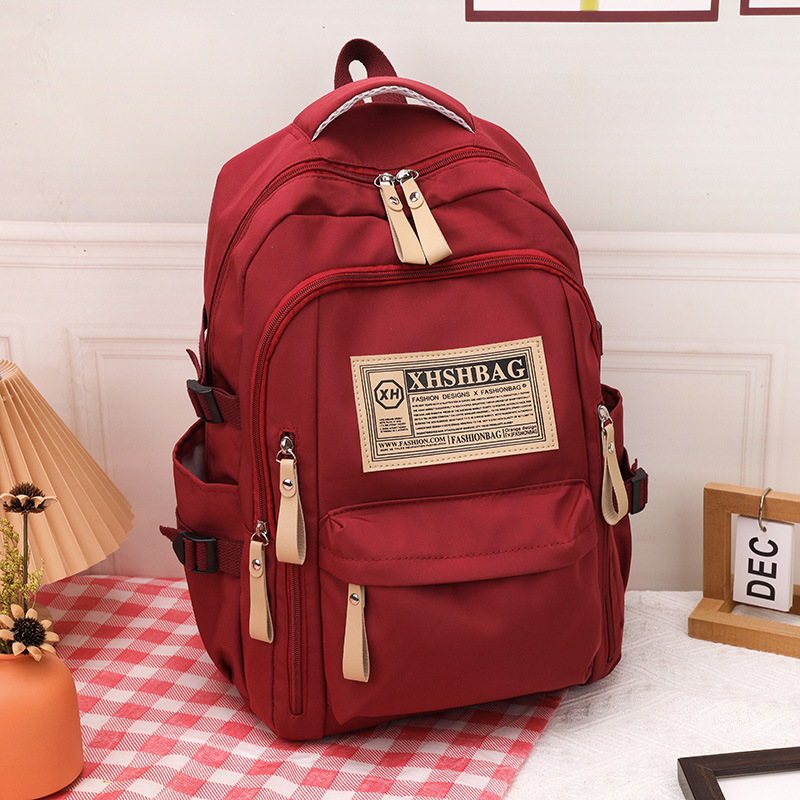 schoolbag female large capacity male high school junior high school student middle school students' backpack primary school student grade 4-6 college students' backpack full figure