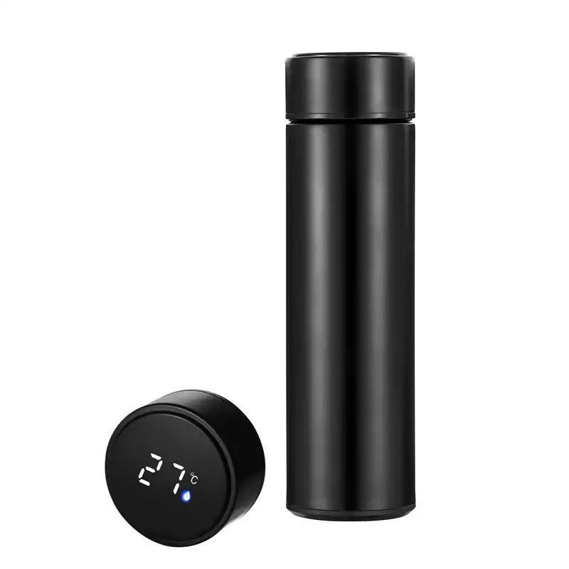 intelligent temperature measuring vacuum cup 304 stainless steel water cup portable home cup gift cup wholesale lettering logo Item Picture