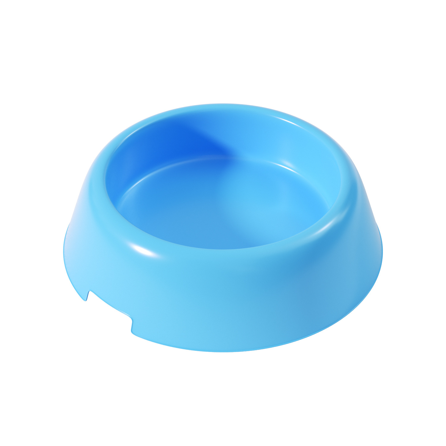 wholesale practical plastic pet bowl candy color dog bowl round single bowl  bowl food basin pet tableware rice bowl Item Picture