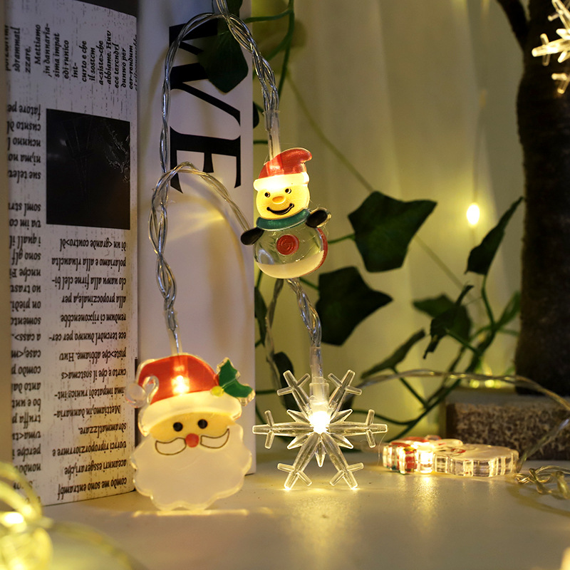 cross-border new arrival christmas lights led lighting chain outdoor decoration ambience light christmas tree lamp string lighting chain christmas decoration led colored lamp full figure