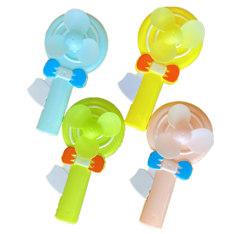 cartoon lollipop hand pressure children little fan handheld pressure children's fan gift advertising plus logo details Picture