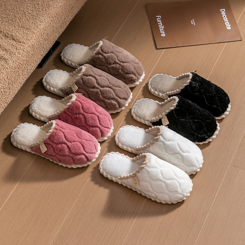 cixi cotton slippers women's spring autumn winter household indoor non-slip home warm couple winter velvet men Application Scenario