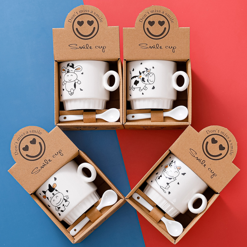 creative porcelain cup festival festival coffee cup small gift gift cup practical mug logo water cup wholesale Specification drawing