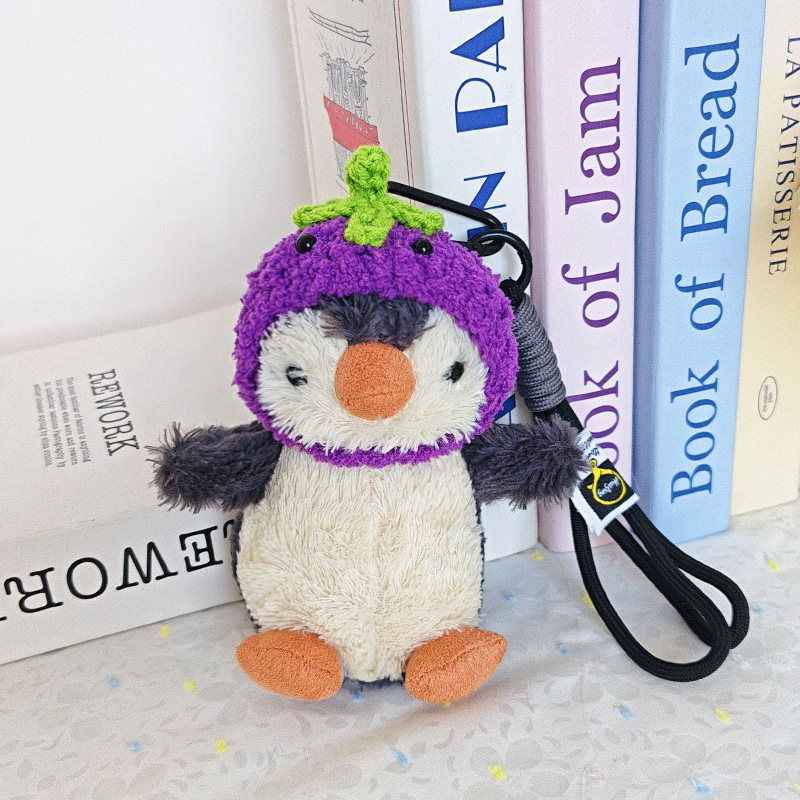 cartoon animal peanut penguin plush small pendant cute penguin plush doll toy bags hanging ornament full figure