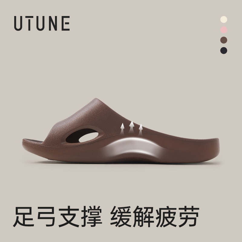 women's indoor home non-slip eva bathroom bath flat foot slippers Item Picture