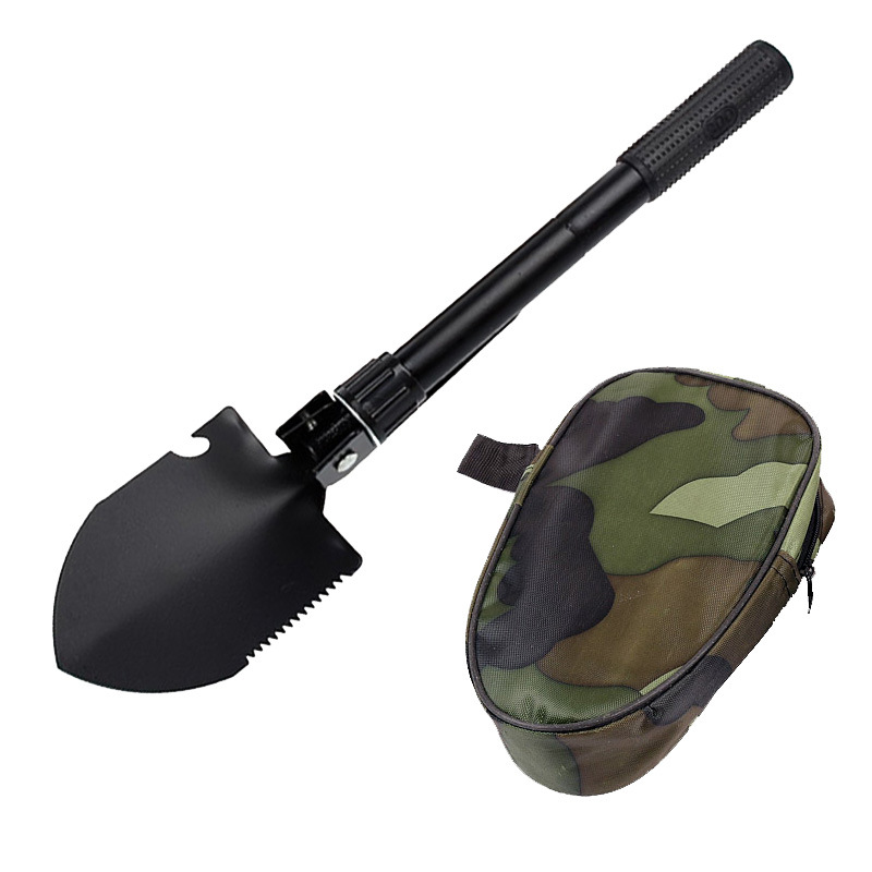 popular outdoor folding soldier shovel multi-functional shovel camping supplies tool survival equipment digging earthworms Specification drawing