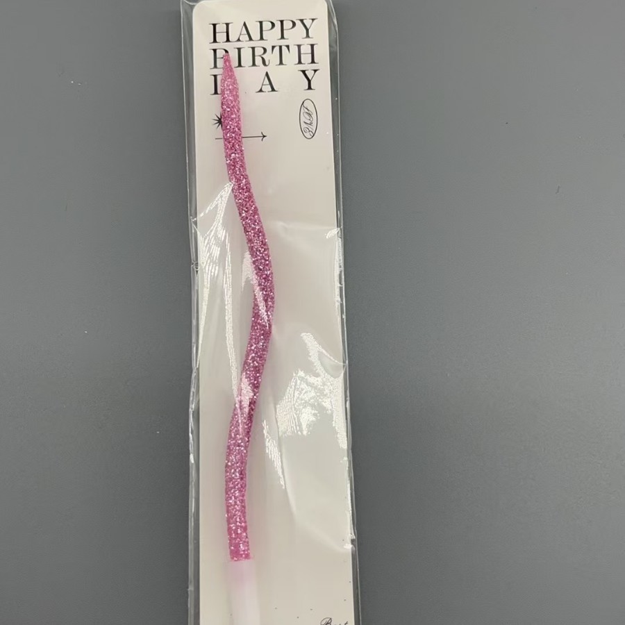 birthday flash curve candle decoration cake thread bending creative trending plug-in birthday cake decoration Application Scenario