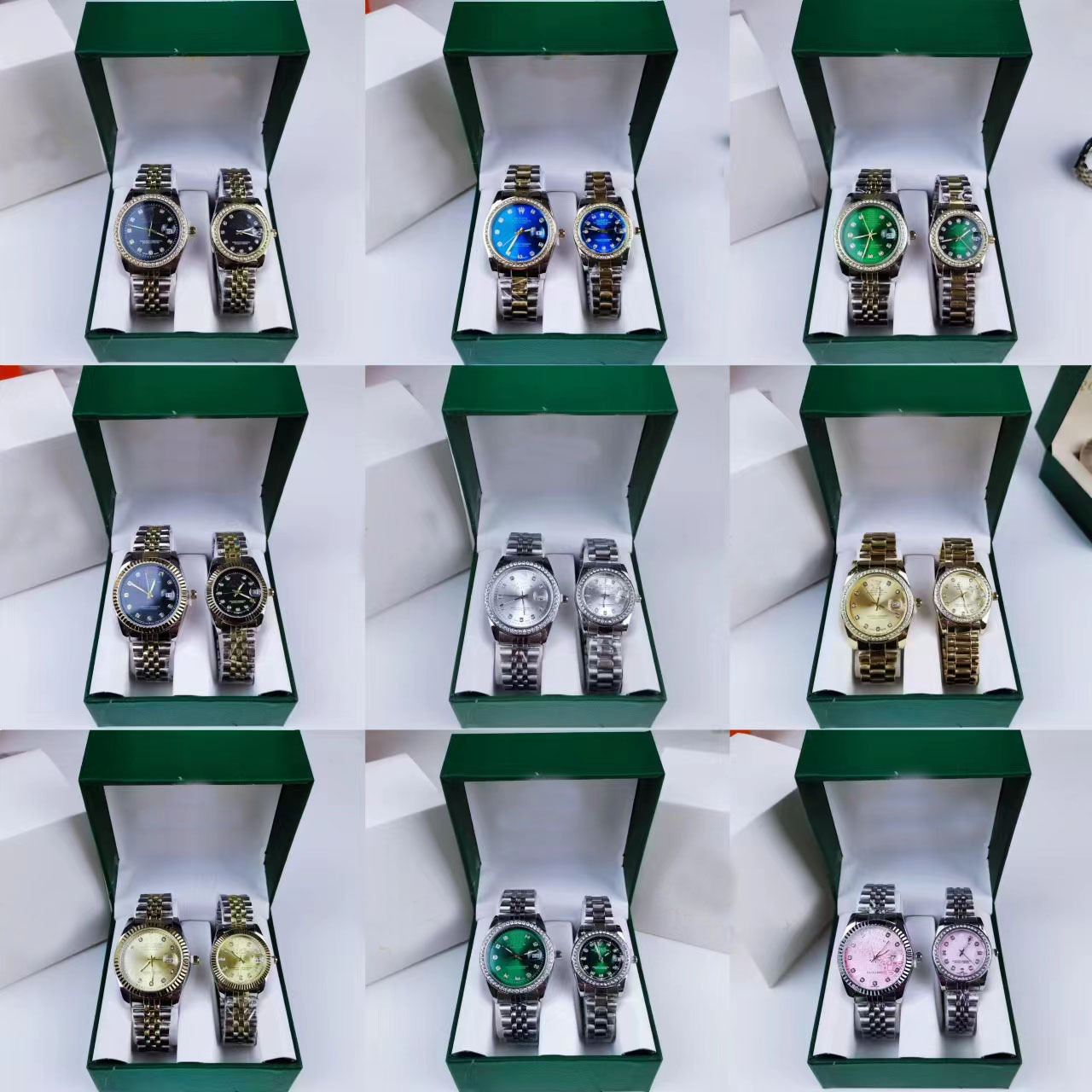 couple's steel strap watch simple good-looking quartz watch affordable luxury fashion advanced waterproof quartz steel watch full figure