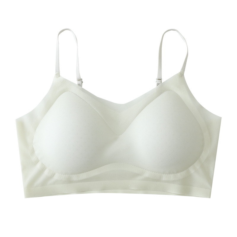 ultra-thin one-piece fixed cup seamless wireless push up breathable cool sling beautiful back underwear for women bra Item Picture