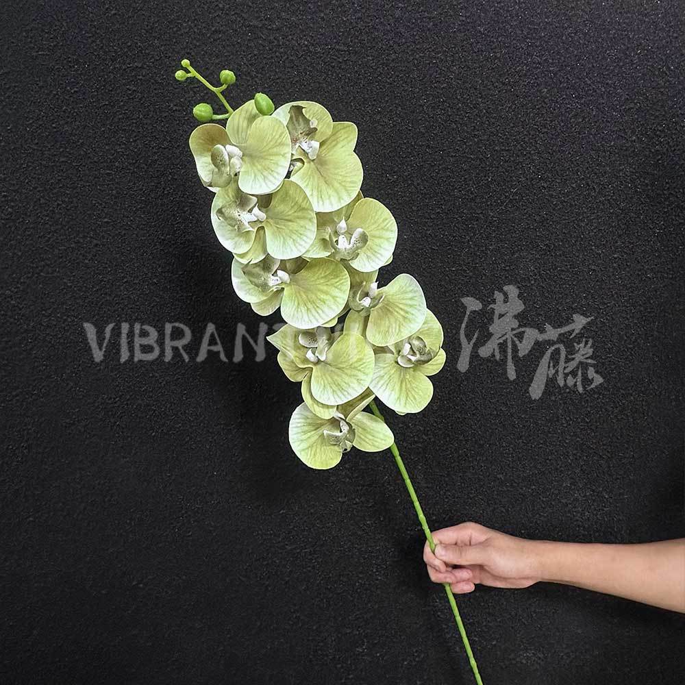 9-head 3d film phalaenopsis artificial flower advanced sense realistic fake flower floral scene layout hotel wedding flower details Picture