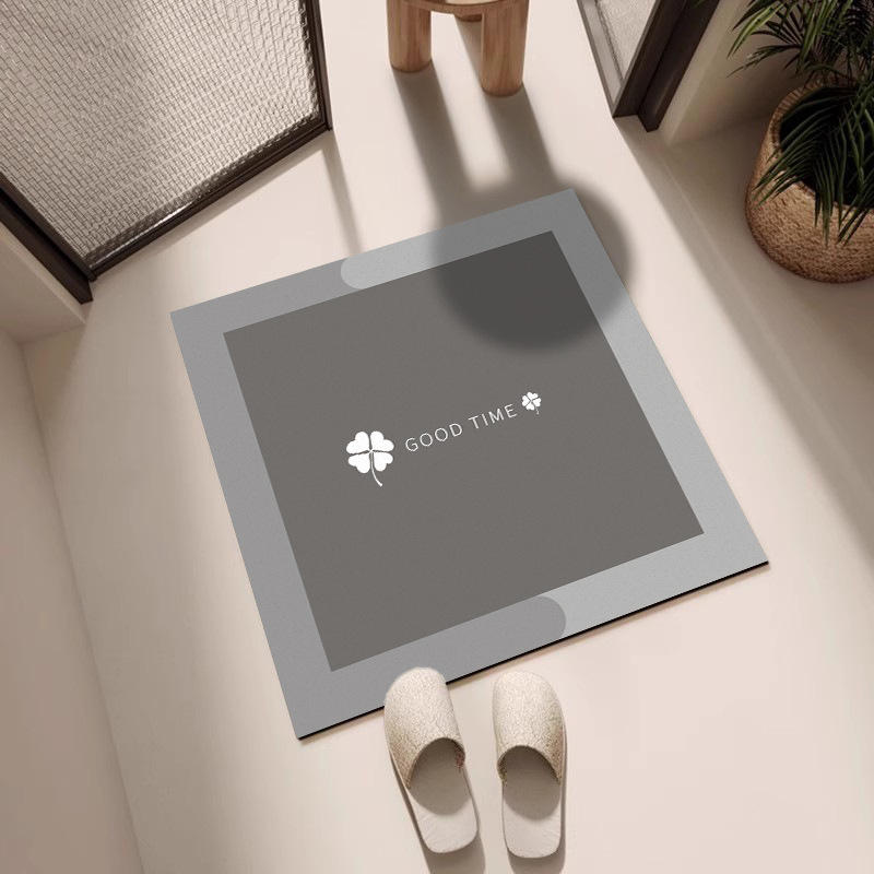 square bathroom mats simple diatom ooze soft mat bathroom water-absorbing quick-drying mat bathroom non-slip carpet Specification drawing
