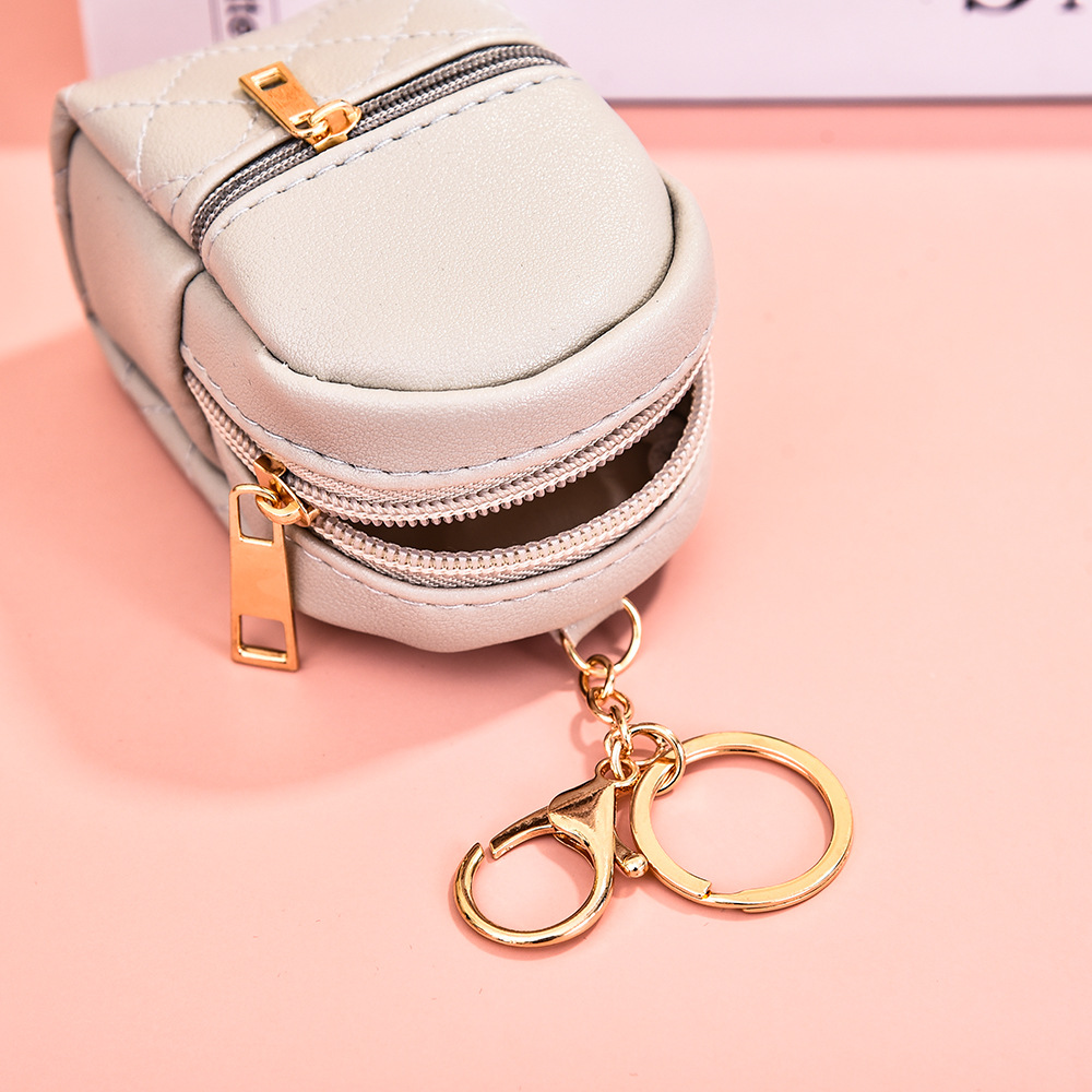new mini pu purse mini cute little backpack key case data cable lipstick storage bag factory wholesale Application Scenario