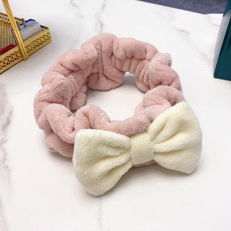 internet celebrity for face wash hair band apply a facial mask makeup headband wash plush turban rabbit ears bow hair accessories Application Scenario