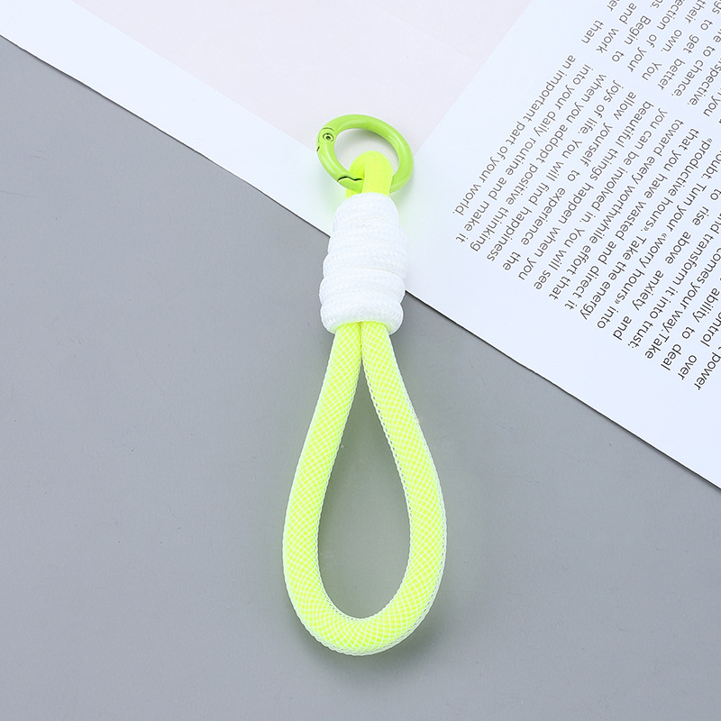 color matching mobile phone lanyard keychain simple and short phone case universal hang rope wallet card cover key ring circle ornaments full figure