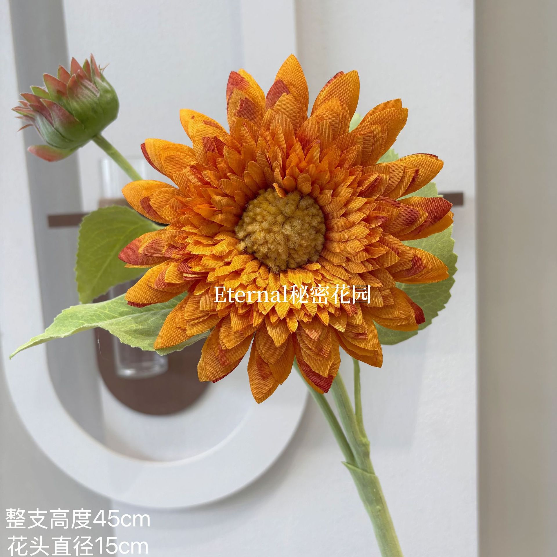 yellow red artificial flower matching bright orange autumn outdoor wedding home wedding hall fake flower silk flower wholesale full figure