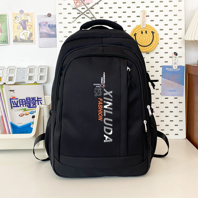 new daily travel fashion casual backpack outdoor men's and women's large capacity junior high school and high school durable backpack full figure