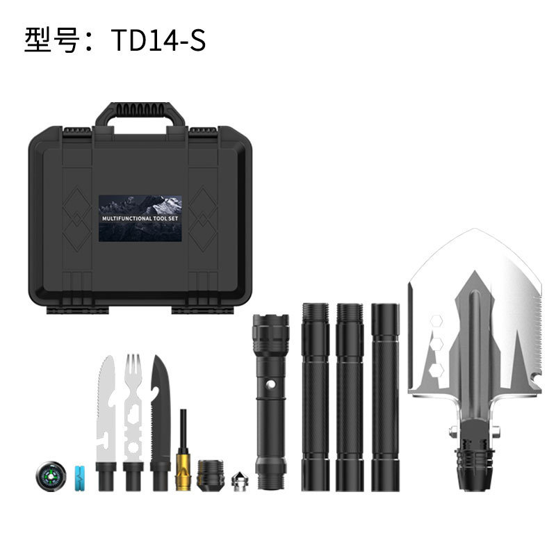 shovel survival folding outdoor multifunctional vehicle-mounted military shovel set axe shovel emergency camping set others Item Picture