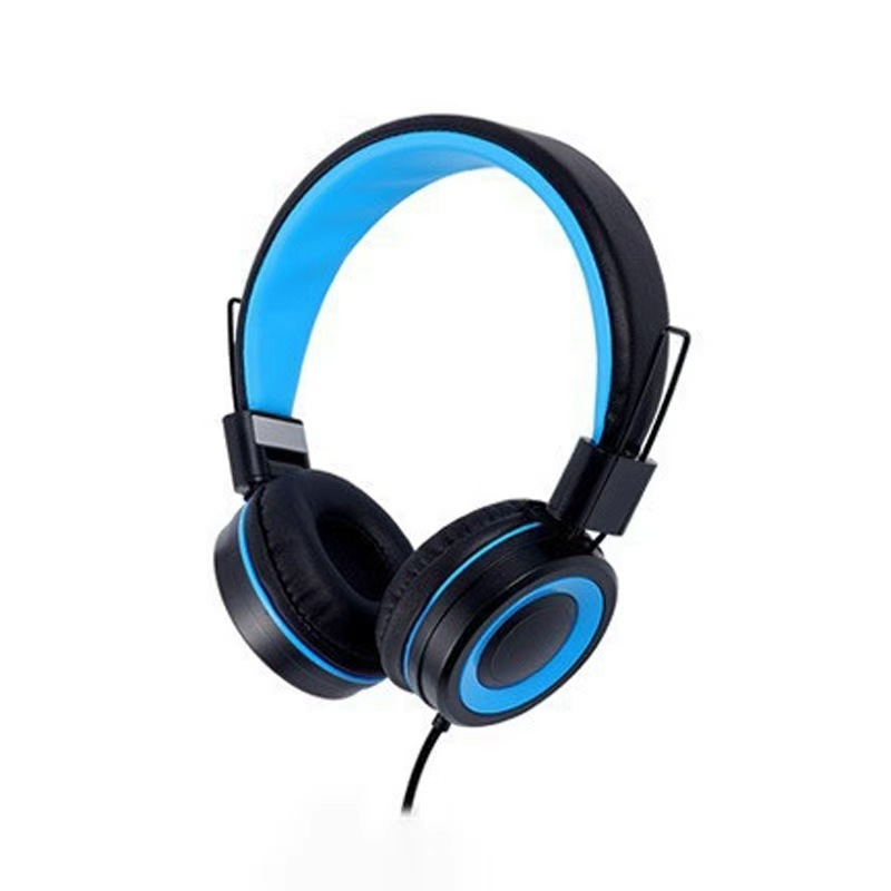 cross-border new arrival wired headset adjustable folding net class with mic audio learning headset business gift Specification drawing