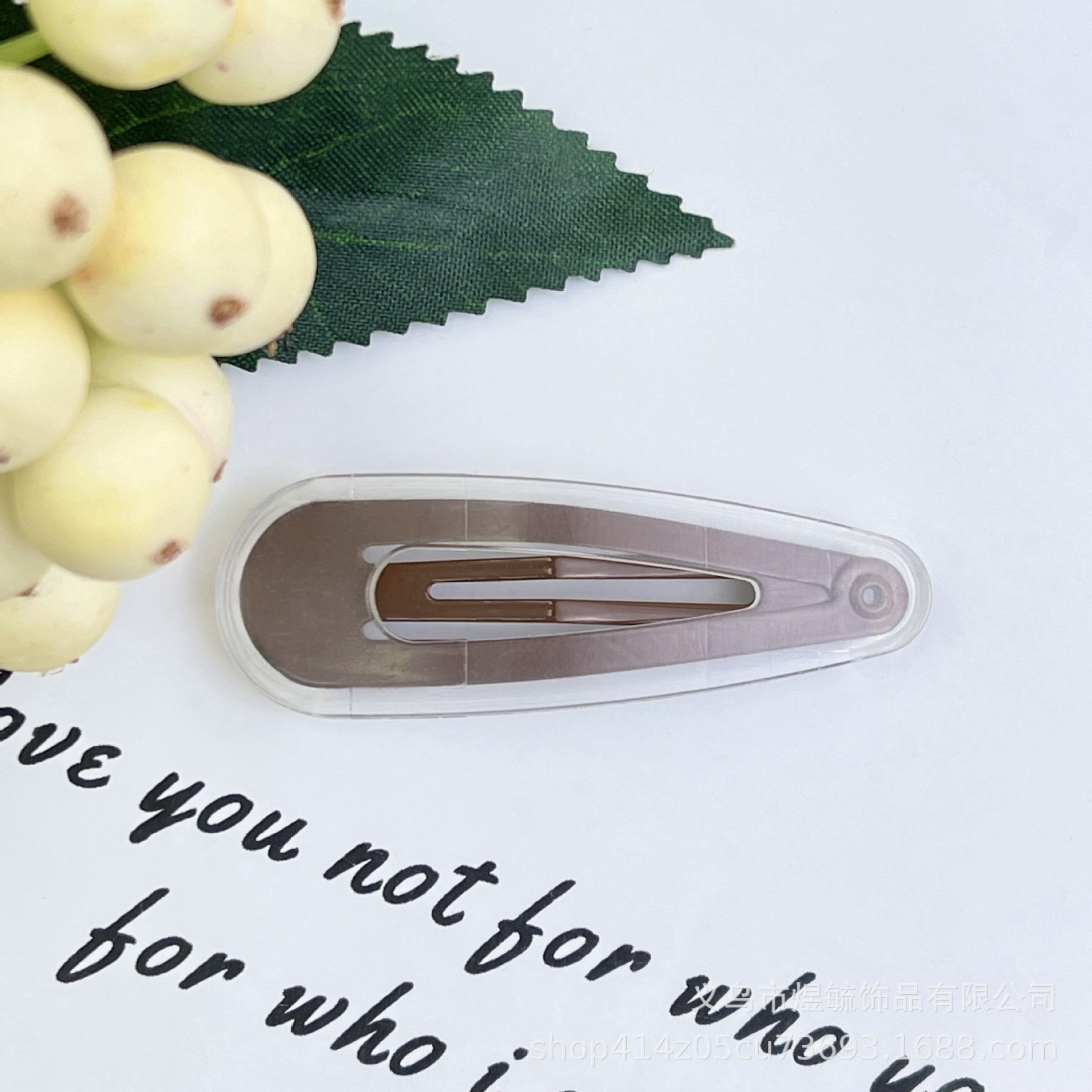 ice transparent water drop candy color bb clip cropped hair clip macaron hairpin hair ornaments handmade accessories material side clip wholesale Item Picture