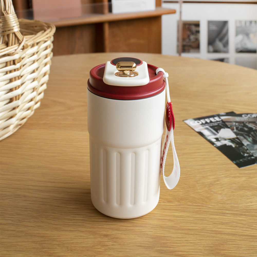 coffee thermos cup temperature display gift warm-keeping water cup good-looking portable portable cup simple new stainless steel cup full figure