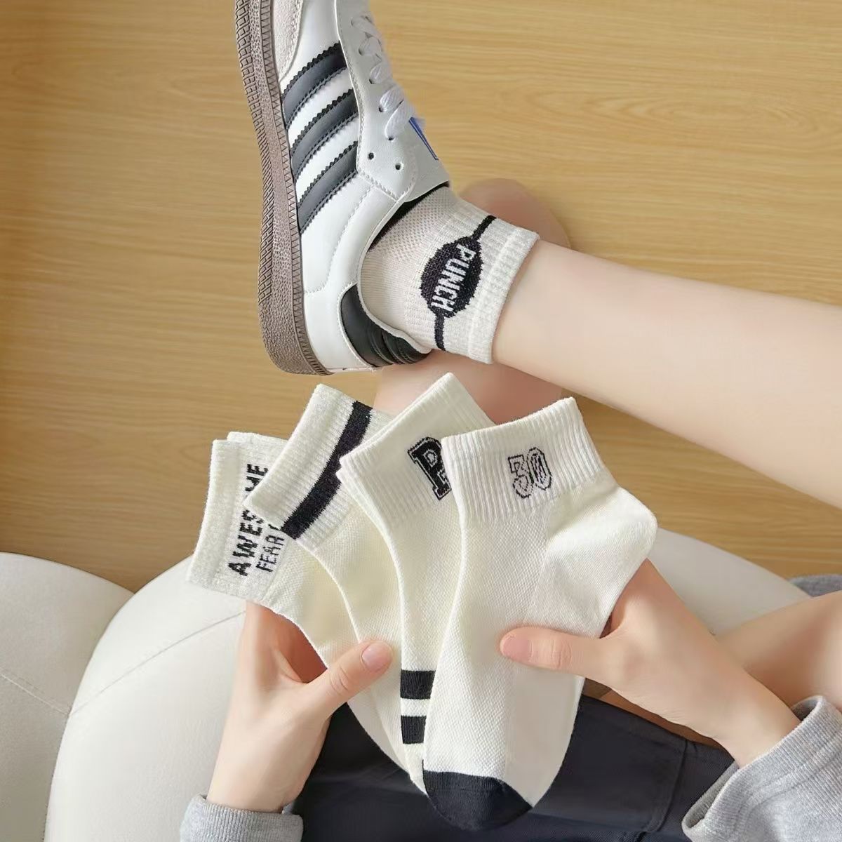 zhuji socks women's summer thin disposable socks ankle socks women's breathable mesh little bear cartoon socks daily disposable full figure