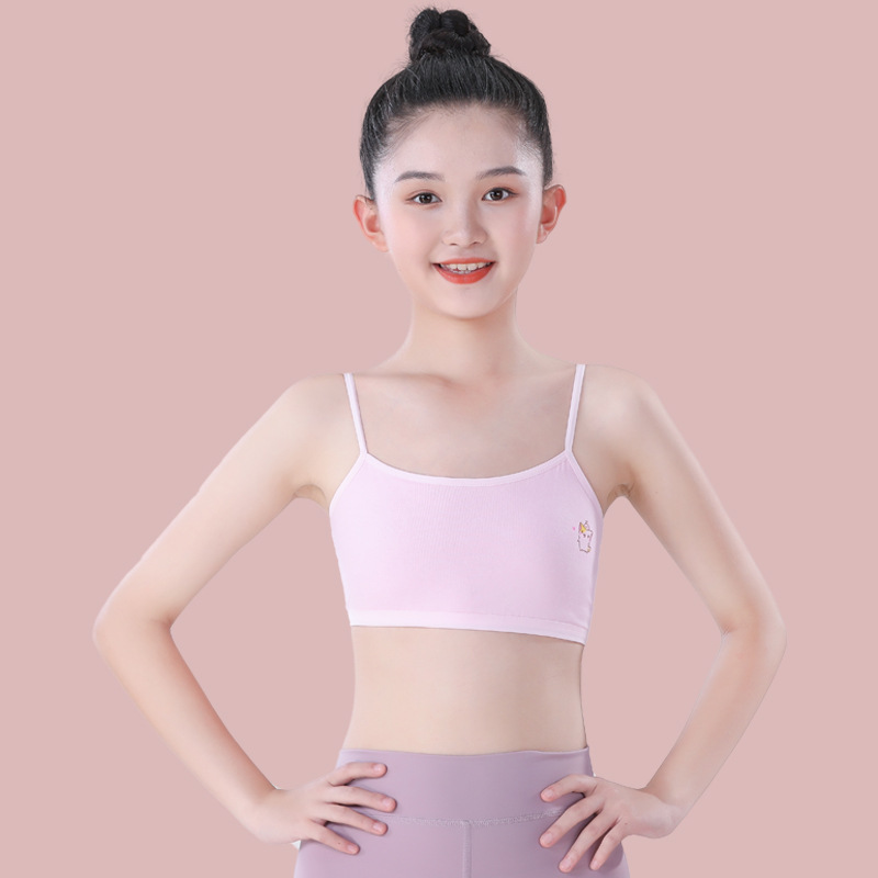girls' underwear development period sling cotton vest 7-15 years old primary and secondary school students early girls one stage tube top Application Scenario