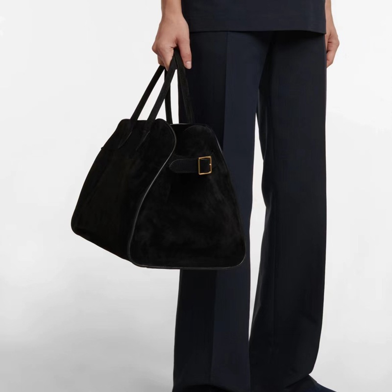 the @ row autumn and winter stars same style bag suede margaux15 handbag commuter computer hand-held tote Specification drawing