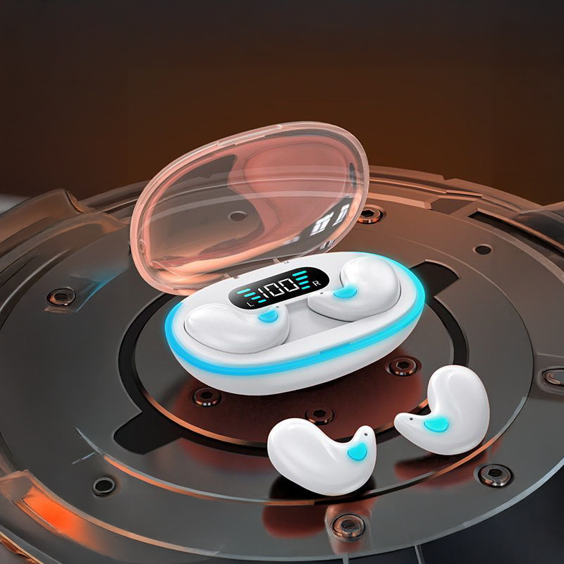 cross-border hot x55 sleep mini bluetooth headset hd digital display macaron color matching dynamic aperture long endurance Application Scenario