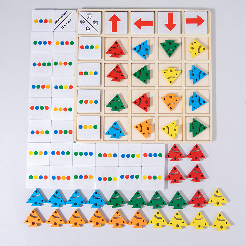 cross-border puzzle table games logic training direction color arrow children's toy early cognitive education baby children's teaching aids thumbnail
