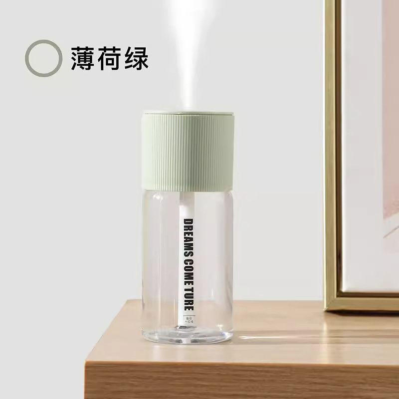 small usb humidifier home bedroom office desk surface panel car aromatherapy moisturizing spray portable full figure