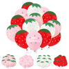 cross-border 12-inch strawberry watermelon balloon scene decorations arrangement birthday party holiday fruit strawberry theme balloon Item Picture