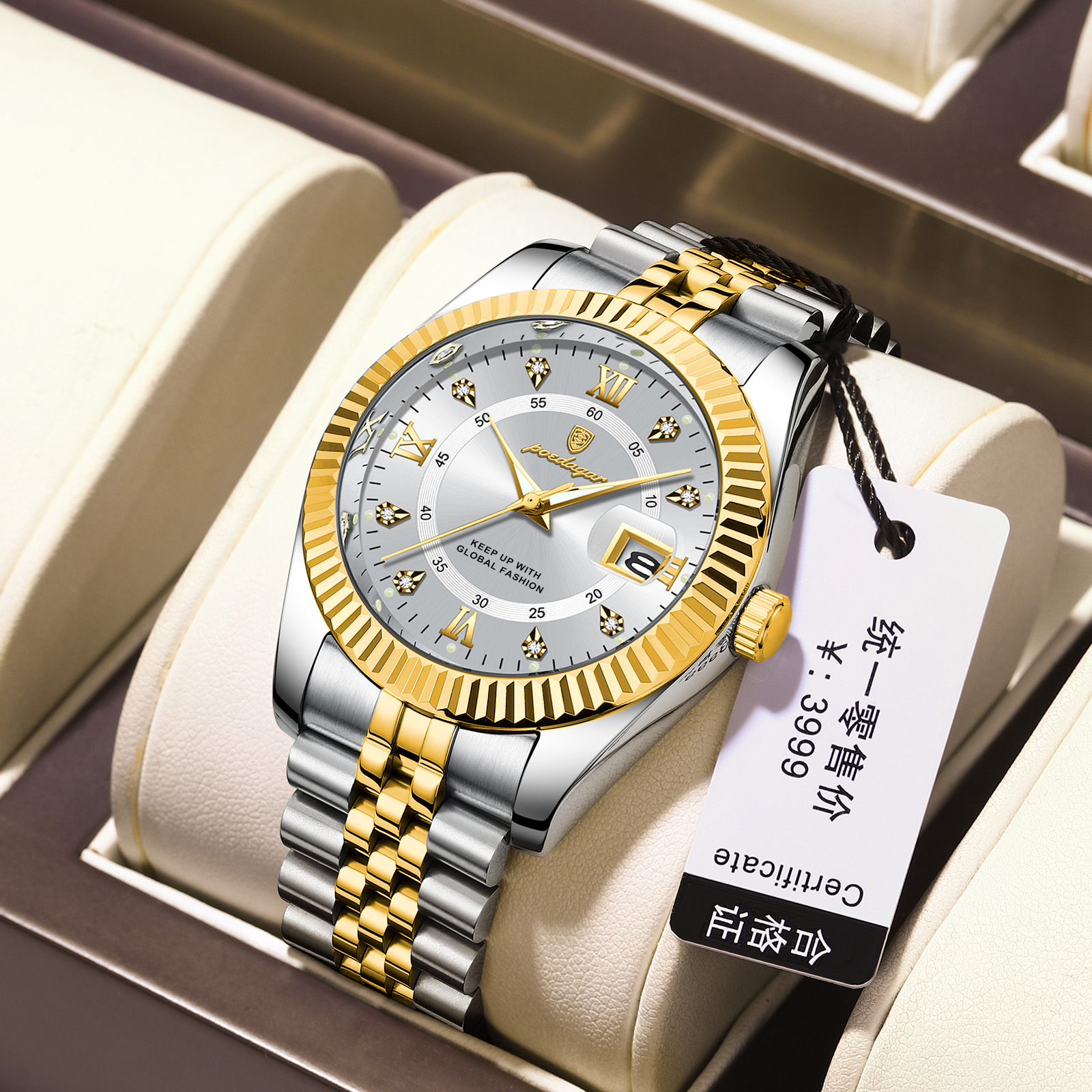 swiss brand watch men's new luxury calendar men's watches watch live broadcast foreign trade popular style one piece dropshipping Application Scenario