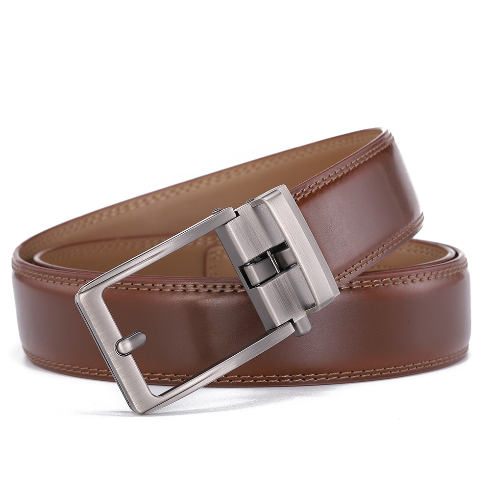 spot cowhide belt wholesale fashion men's leather belt casual belt genuine leather pants belt cross-border 2025 new Item Picture