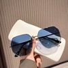 transparent korean all-match sunglasses men's polygon metal driving sunglasses korean fashion beach travel glasses women Item Picture