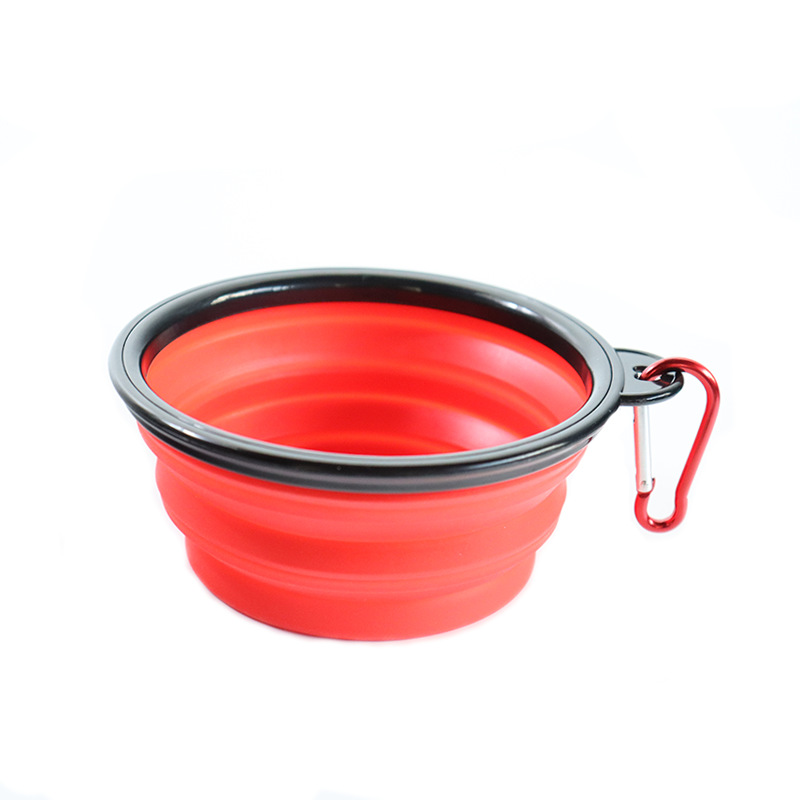 cross-border hot  food feeding folding bowl for pet drinking water portable dog bowl dog basin large silicone pet bowl wholesale Item Picture