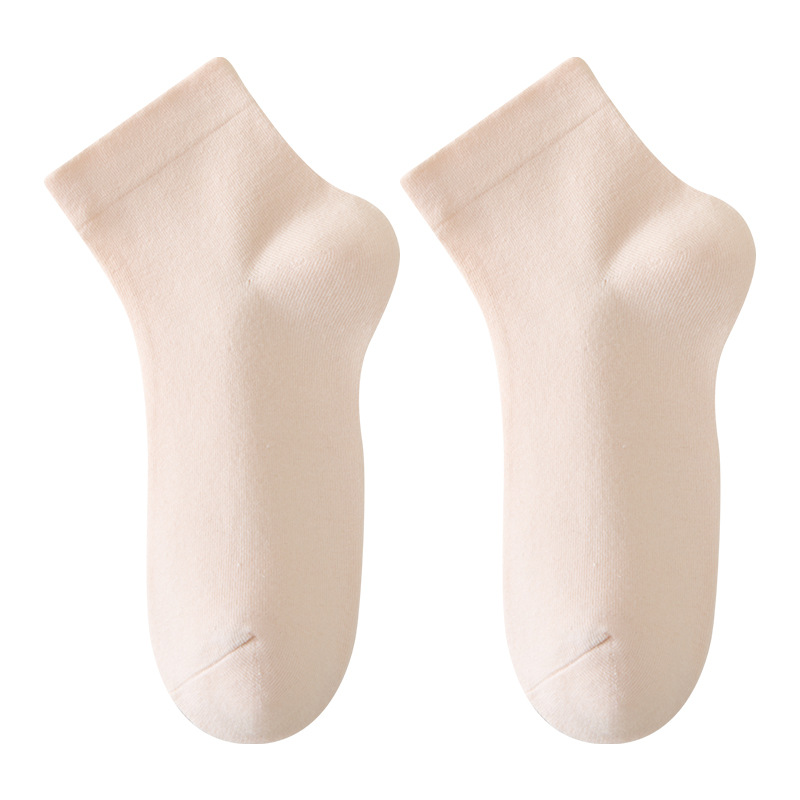 socks women's summer thin pure cotton socks antibacterial deodorant loose confinement socks spring and autumn students sport mid-calf length sock Item Picture