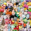 clearance wholesale mixed crane machines ankle biter doll stall pendant plush doll strawberry bear stellalou big ears details Picture