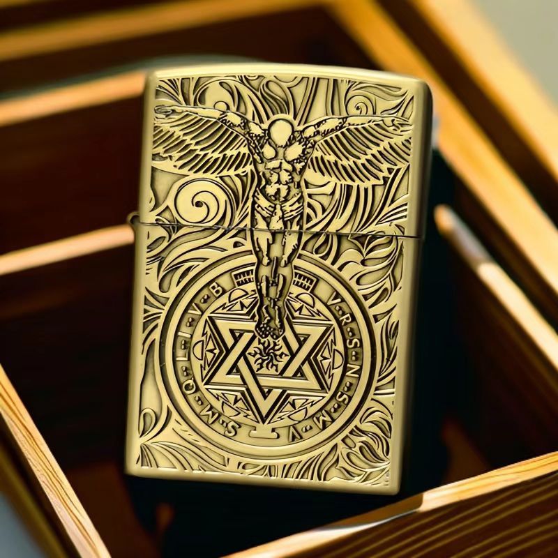 factory direct sales constantine embossed bronze 3085 kerosene metal windproof lighter wholesale details Picture