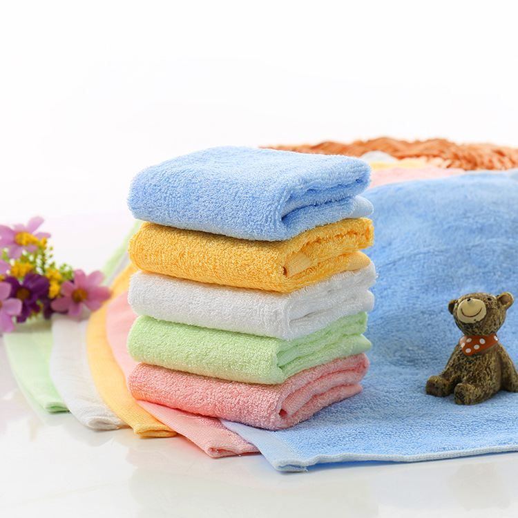 bamboo fiber face towel kindergarten small towels absorbent children handkerchief baby face towel saliva towel wholesale factory Application Scenario