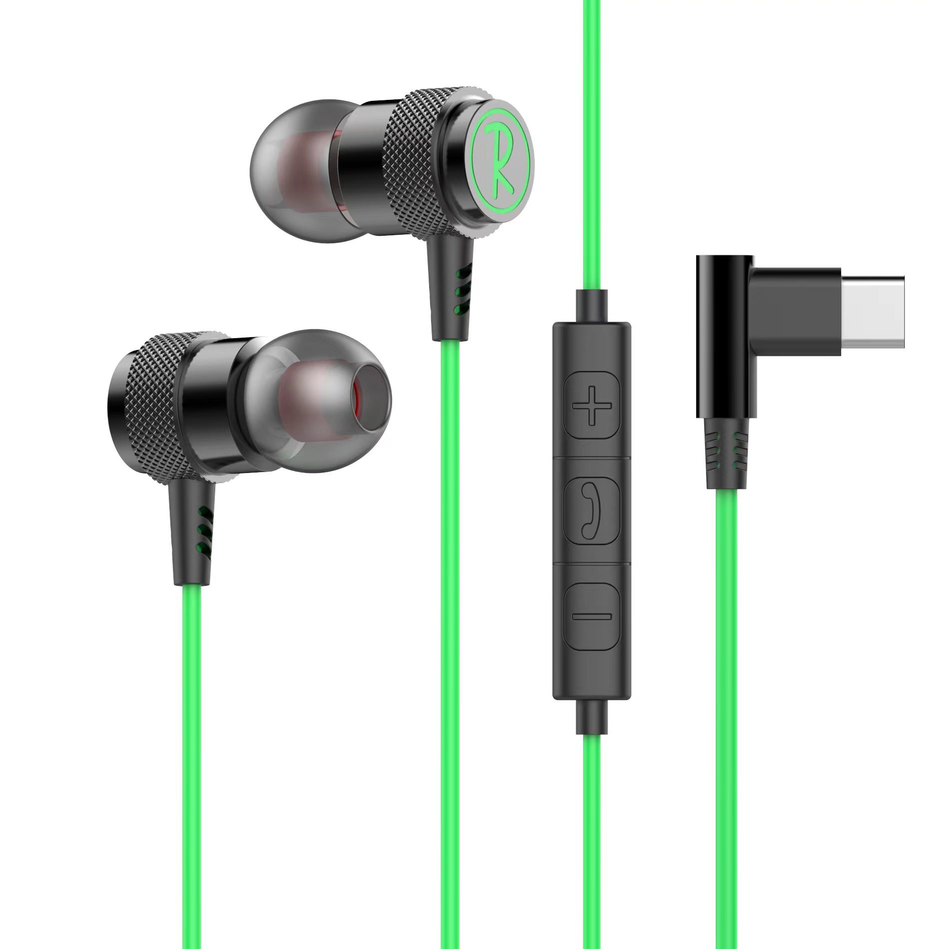 good sound quality wired headset wired game in-ear for pubg special earbuds headset with microphone bass surround full figure