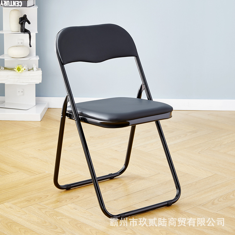 factory wholesale chair simple multifunctional with backrest plastic leisure folding office training chair white lawn chair full figure