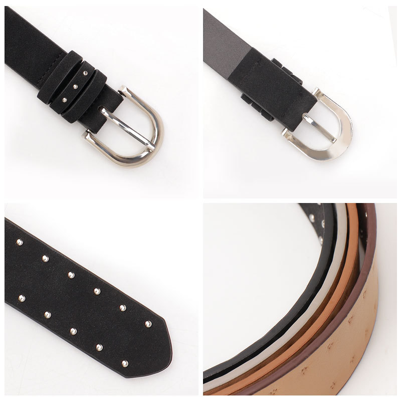 new suede belt women's cross-border beads western style women's belt trendy unique hot sale simple pin buckle belt belt Application Scenario