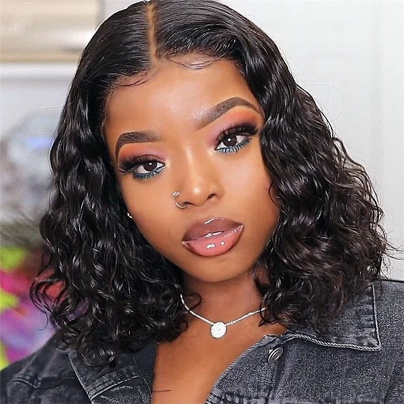 european and american fashion wig head cover aliexpress african small volume afro wig black short fluffy synthetic wigs Specification drawing