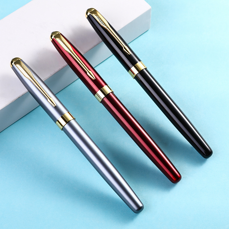 factory in stock calligraphy calligraphy iridium gold pen business gift signature pen gift pen set printable logo details Picture