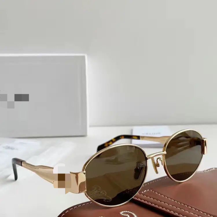 new arc de triomphe sunglasses lisa same cl40235u retro oval personality fashion good-looking sunglasses Specification drawing